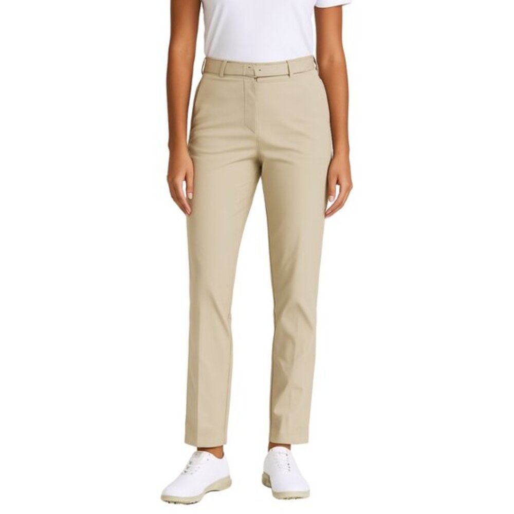 J Lindeberg Cate Micro Stretch Pants‎ Women's 31 Beige Tapered Performance